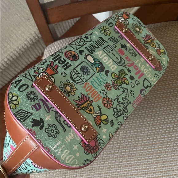 Disney Dooney & Bourke It's a Small World Zip Satchel - Picture 4 of 8